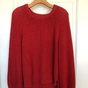 Madewell Red Knit Sweater
